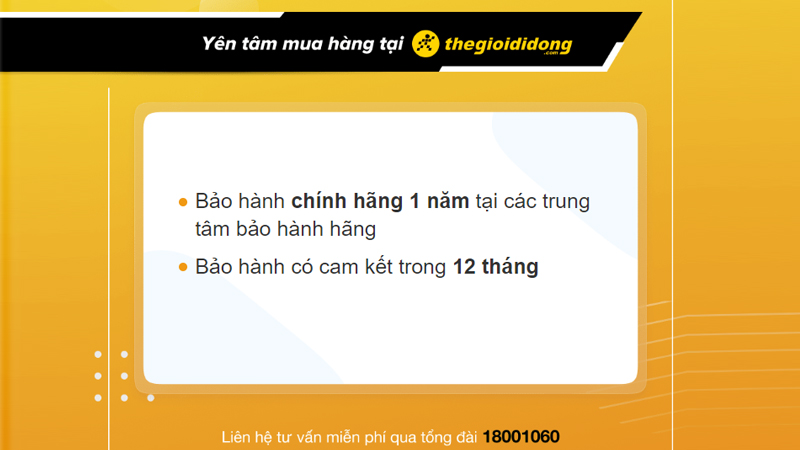 Chính sách bảo hành đồng hồ tại Thế Giới Di Động